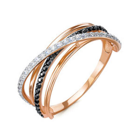 Кольцо из золота с фианитами