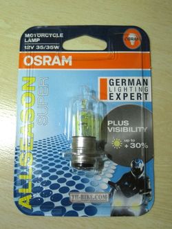 T19 Bulb. Osram. 12V 35/35W. White-Yellow-Blue