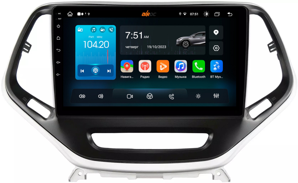 Магнитола для Jeep Cherokee 2014+ - Roximo RX-2202 Android 13, ТОП процессор, 8/128, SIM-слот