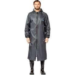 Плащ влагозащитный Waterproof Line Membrane WPL полиэфирный с ПУ покрытием на молнии тёмно-серый