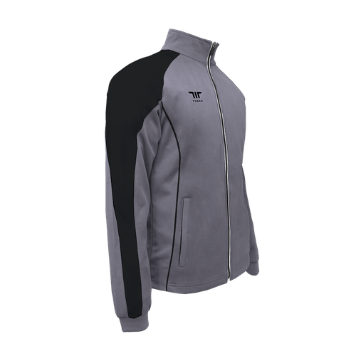 Куртка для спортивного костюма Tusah Warm Up серо-черная