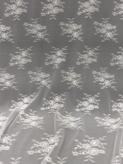 Гипюр эластичный теплый белый ширина 150 см мягкий