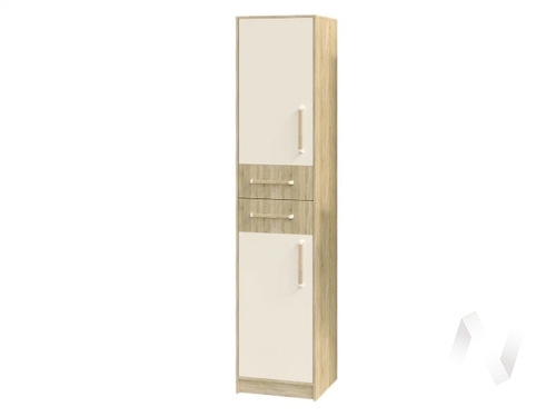 Пенал секция №6 НКМ Эдем-1 (дуб сонома/белый жемчуг; дуб сонома)