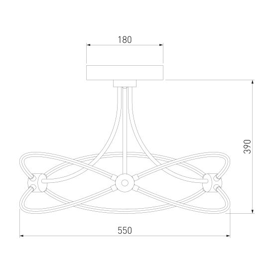 90246/6 / потолочный светильник / белый