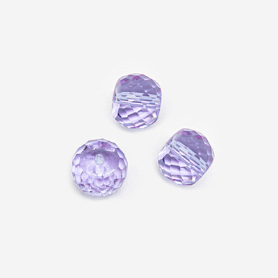 хб-7 Хрустальная бусина "Рондель" 6*8 мм, огранка, лаванда