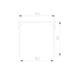 CТАНДАРТ Направляющая верхняя однополозная (5,40 м) белый глянец (RAL) (AS0107) Aristo