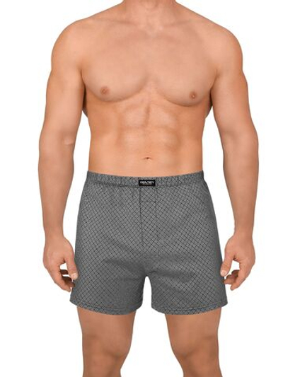 Мужские семейные трусы из хлопкового полотна (Размер: 6X) (Цвет: серый)