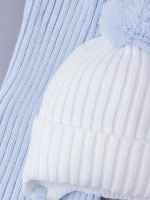 Шапка детская осенняя вязаная и снуд