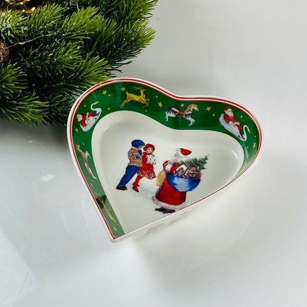 Lenardi 305-201 Глубокое блюдо НОВЫЙ ГОД в под.уп.(х36)Фарфор