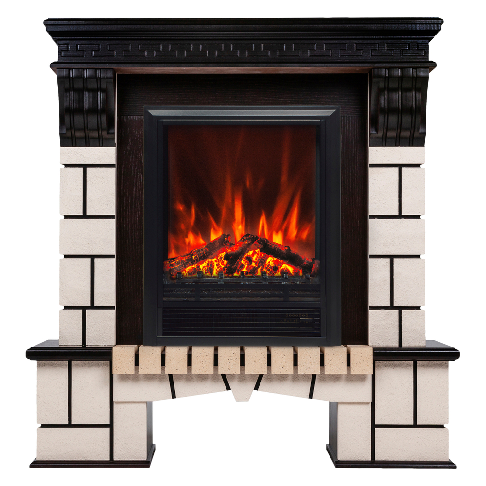 Каминокомплект Real Flame Stone STD AO-297 с очагом Eugene
