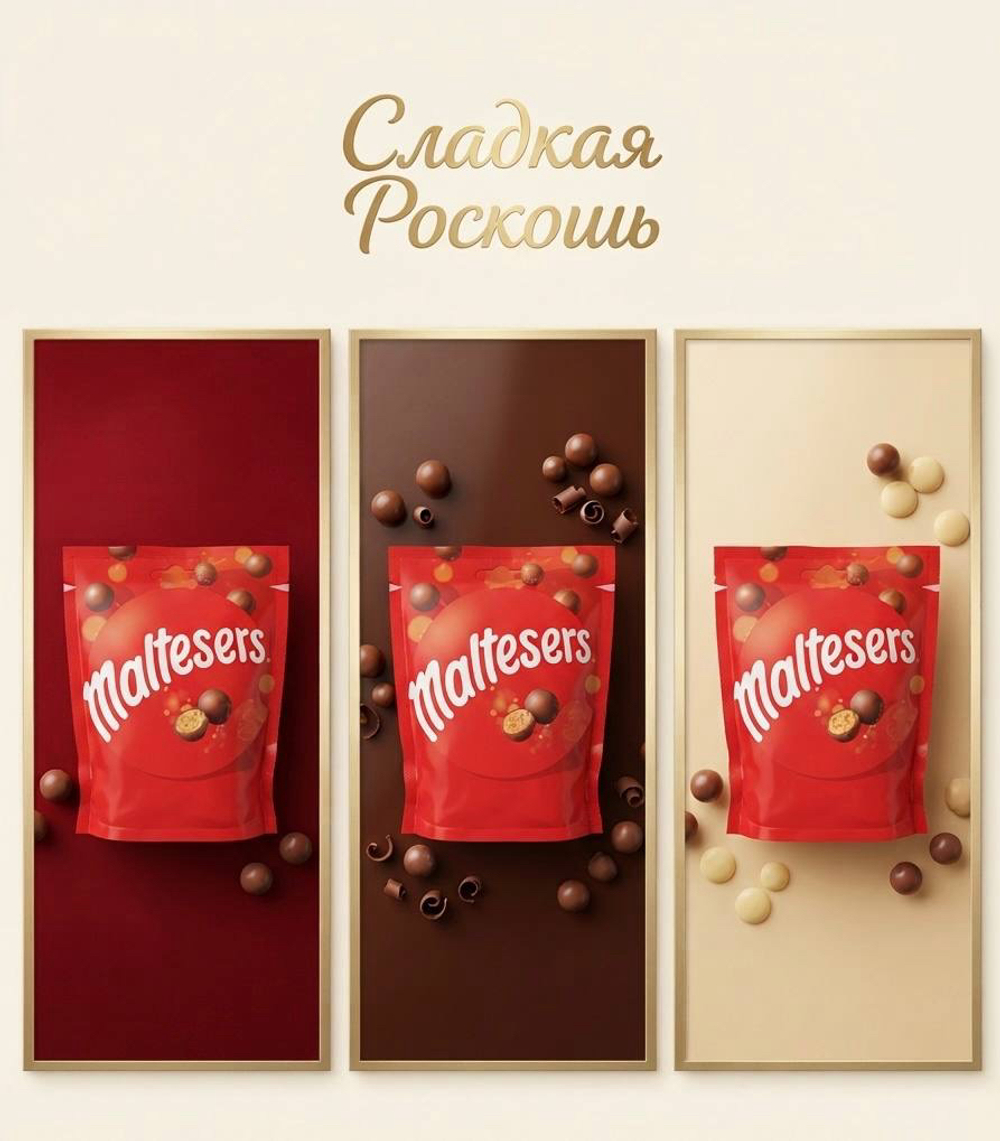 Maltesers шоколадные шарики. 135г