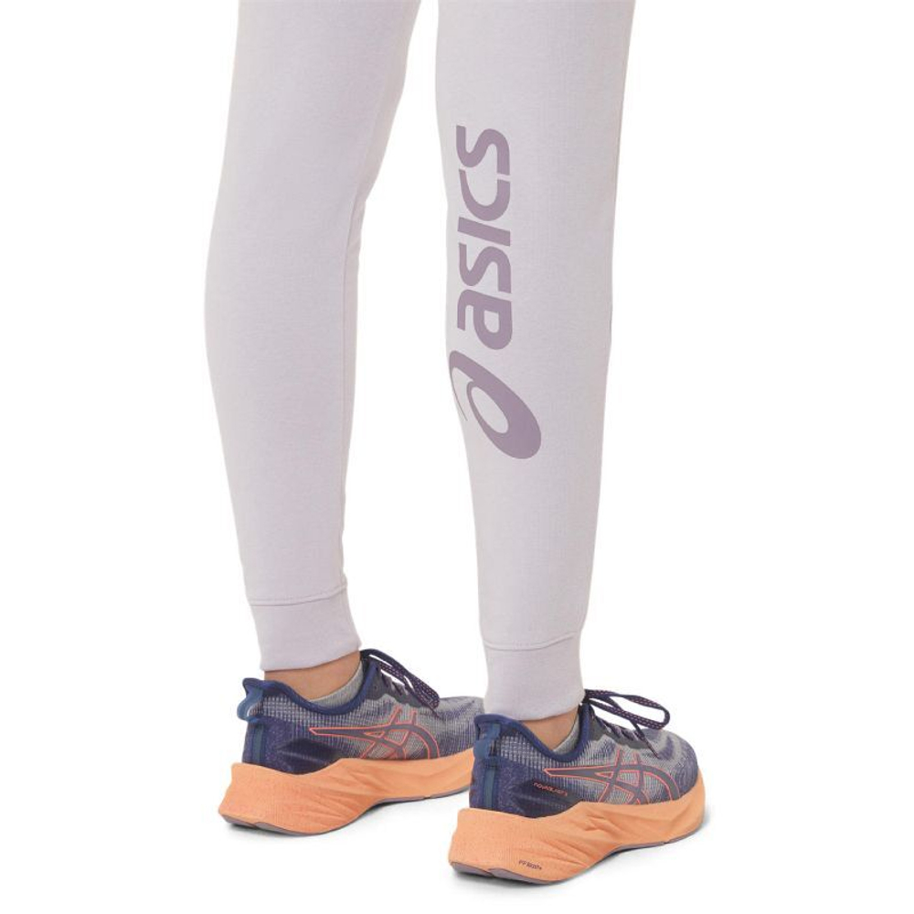 Женские теннисные брюки Asics Big Logo Sweat Pant - Фиолетовый