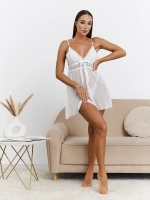 Пеньюар женский красивый кружевной прозрачный сорочка ночная