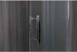 Душевой уголок Esbano ESR-8022 ESUGR8022 100x80 стекло рифленое, матовое/профиль хром