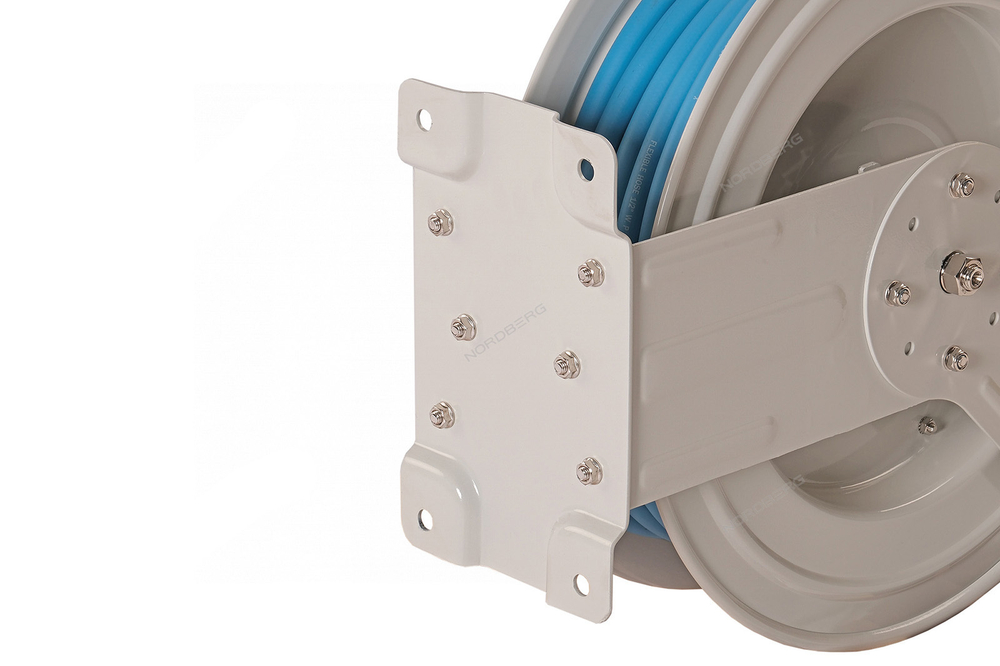 NORDBERG (HR1220HPVC) Шланг воздушный c двойным армированием на стальной катушке, гибридный PVC 12.5х19 мм, 20 м