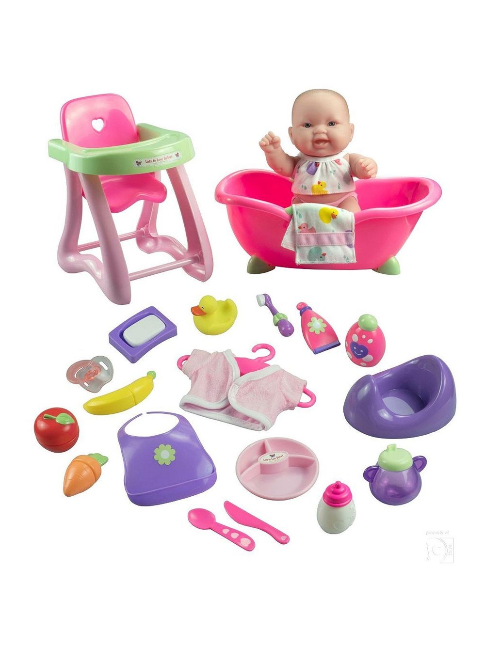 Пупс BERENGUER виниловый 25см в наборе (16614)