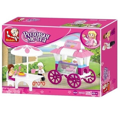 Конструктор Розовая мечта 38-0522 Кафе 78 дет. в коробке