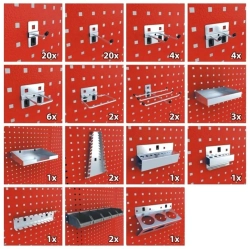 Верстак металический (H2020xW2480xD530 mm) RockFORCE RF-01Y0204