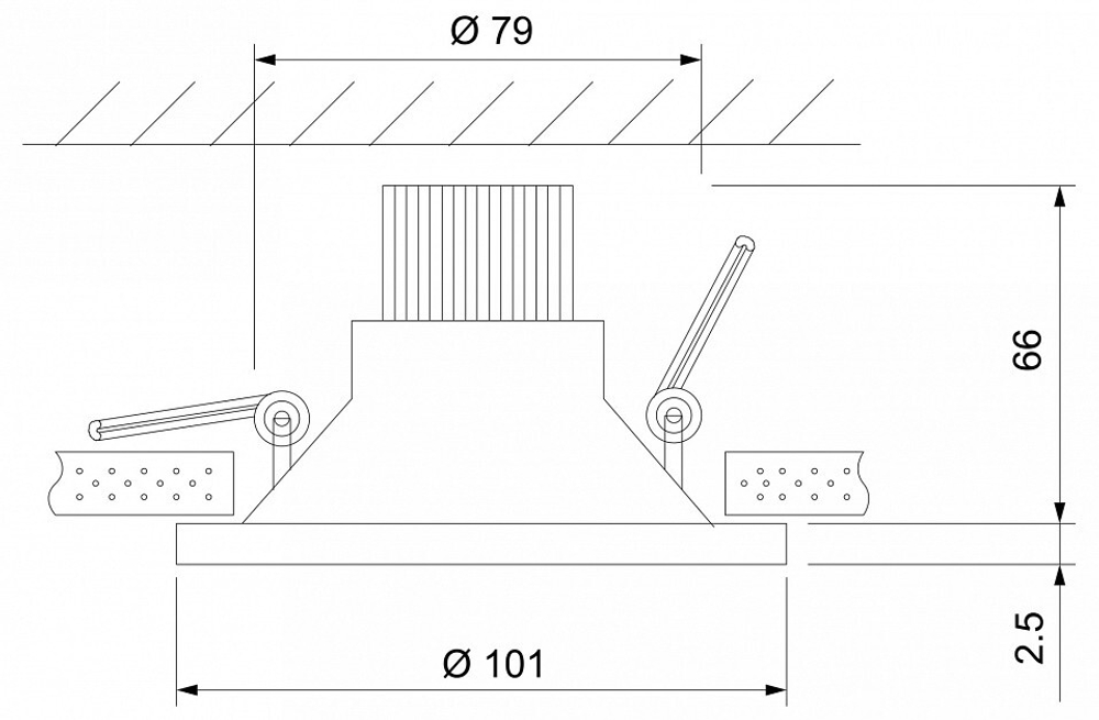 Встраиваемый светильник Elektrostandard 15267/LED 7W 4200K белый
