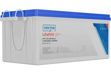Аккумулятор VEKTOR BATTERY LFP 12,8-200 Smart BMS 100A (Bluetooth 4.0)