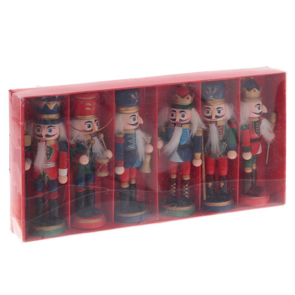 GAEM Набор из 6шт Украшение новогоднее "Щелкунчик", L27 W4 H13,5 см