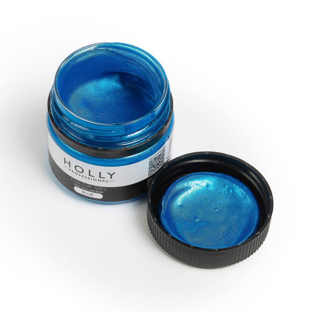 Декоративный гель для лица, волос и тела Color Gel Blue