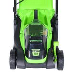 Аккумуляторная газонокосилка Greenworks GD24LM33K4, 24v, 33 см, (2516107UB), с аккумулятором 4 А·ч и зарядным устройством