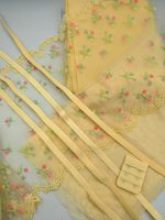 Кулирная гладь 100% хлопок полотно светло-желтая 0,1 м