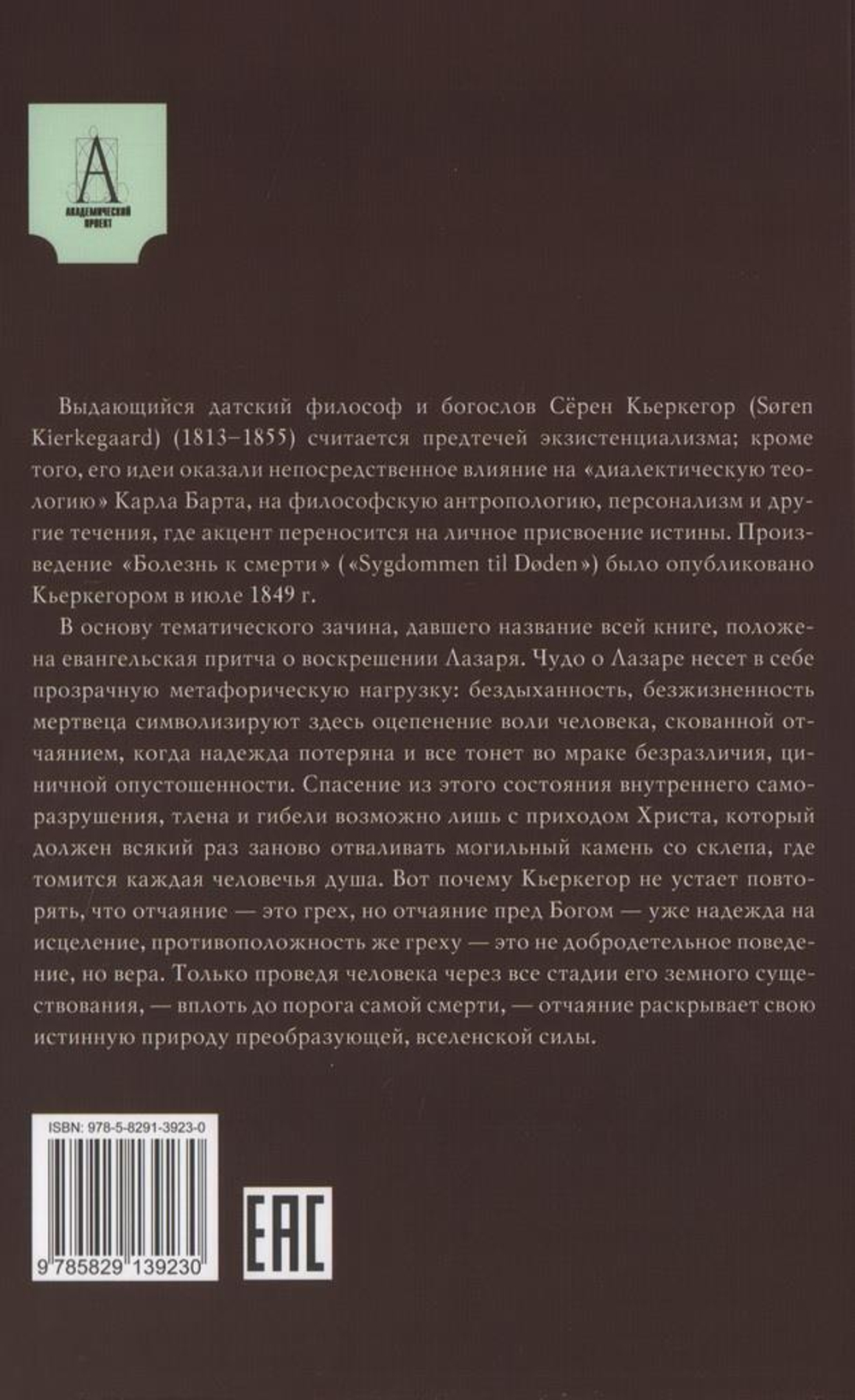 Болезнь к смерти