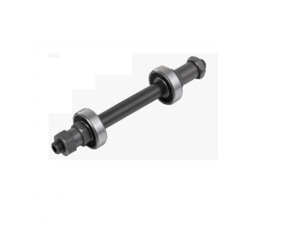 Ось задней втулки под кассету под эксцентрик, 3/8" x 145мм, с промподшипниками: правый 6000RS, левый 6200RS
