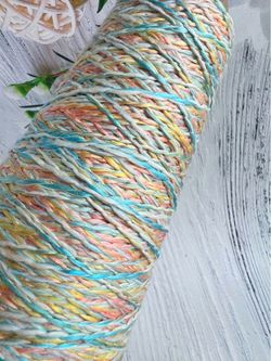 Пряжа для вязания радужный Вискозный Cotone