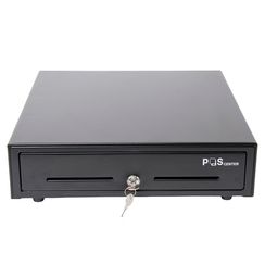 Денежный ящик POScenter 16K5 410x420x100 распайка для "Epson/АТОЛ, без датчика открытой крышки", черный