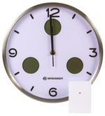 Часы настенные Bresser MyTime io NX Thermo/Hygro, 30 см, белые