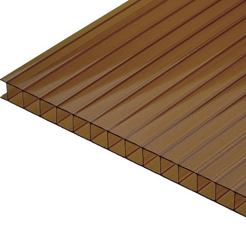 Поликарбонат сотовый Юг-Ойл-Пласт Ug Standart бронзовый 4 мм 2,1х6 м