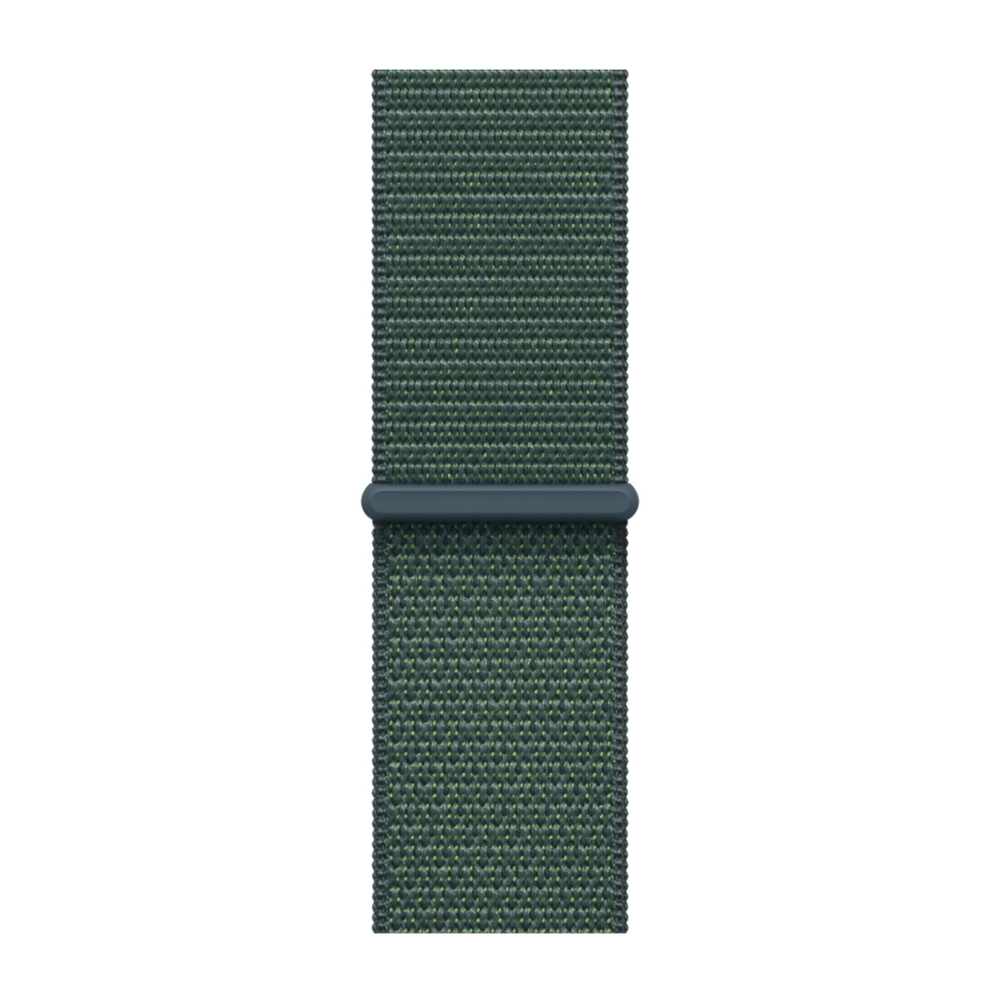 Apple Watch SE 2024 44mm Starlight Aluminum Case with Lake Green Sport Loop