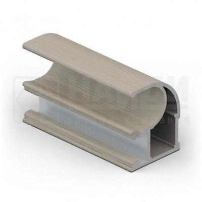 Вертикальный профиль С (3600мм) Дуб дымчатый ПВХ