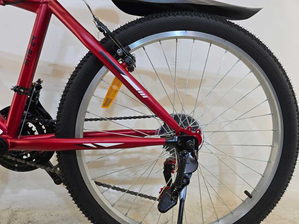 Велосипед Bike Dragon 24" 21скор (ст.рама,SunRun, Жесткая вилка, тормоз V-brake) BD-1-24-3 красный