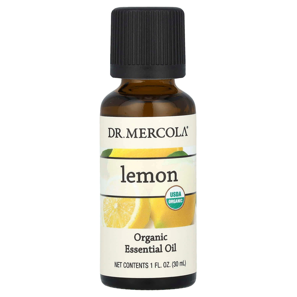 Dr. Mercola, Органическое эфирное масло лимона, 30 мл (1 жидк. унц.)