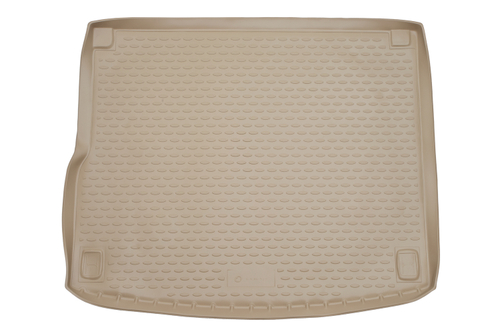 Коврик в багажник VW Touareg II 2010-2014, кроссовер (полиуретан, бежевый)  AFM.51.31.B13B
