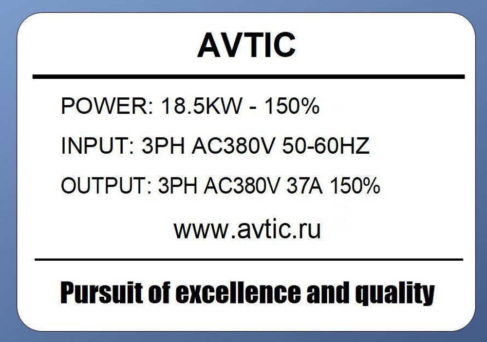 Преобразователь частоты M183TVB-150% 18 кВт 380В