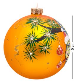 НФШ-1163/2 Ел. украшение Шар «Веселая змея» 100 мм