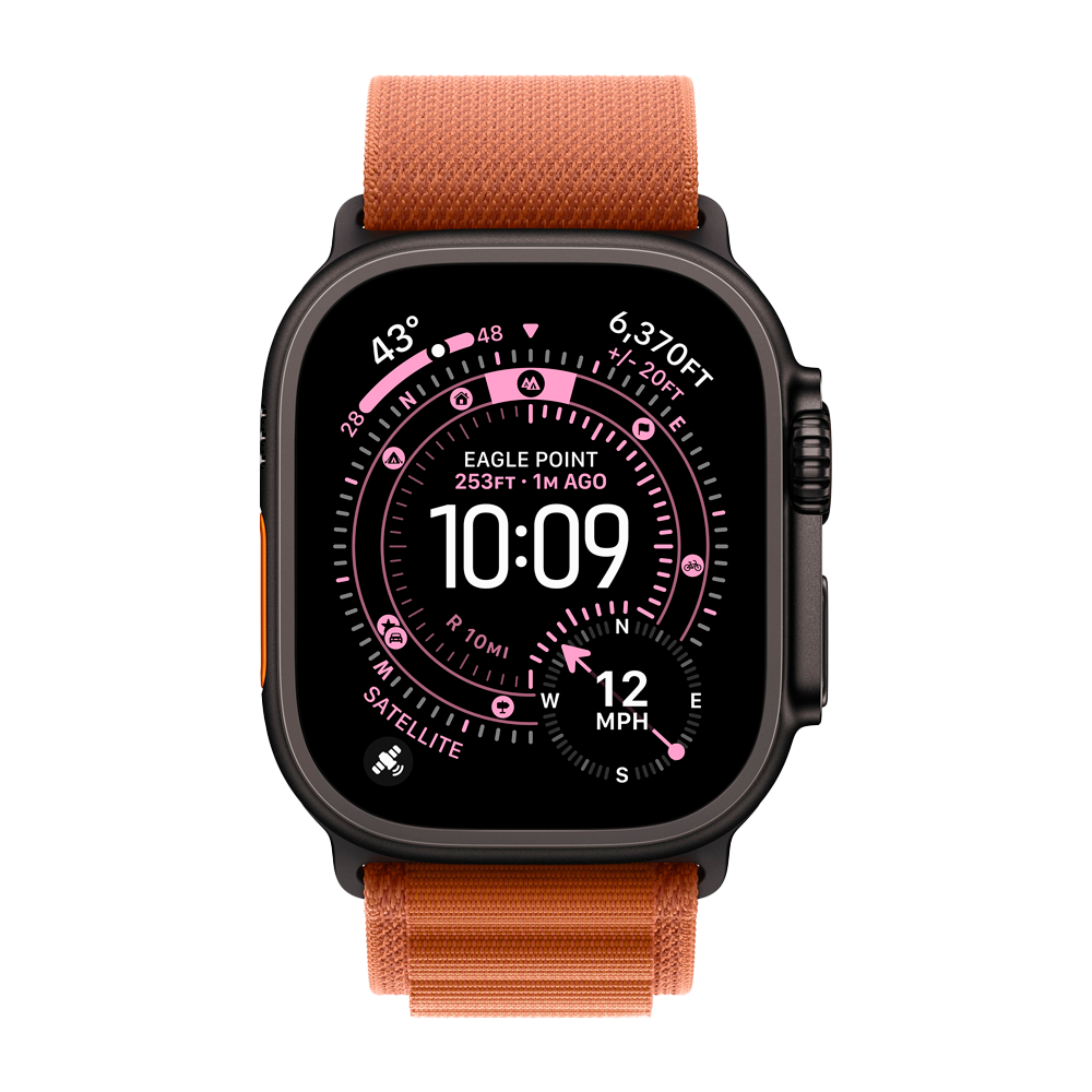 Умные часы Apple Watch Ultra 3 (2025) GPS + Cellular, 49mm, Black Titanium Case with Terra Cotta Alpine Loop, L