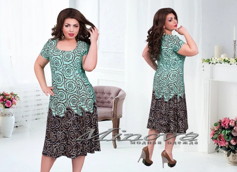 Платье 00149-ментол Minova