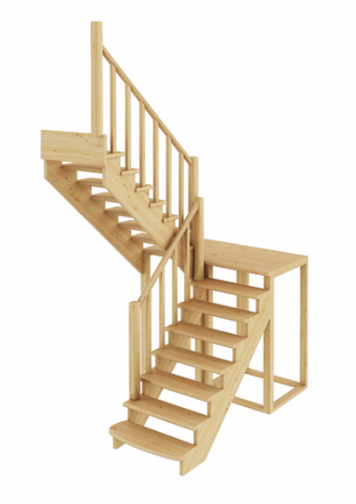 Лестница на второй этаж К-004м/1 Левая