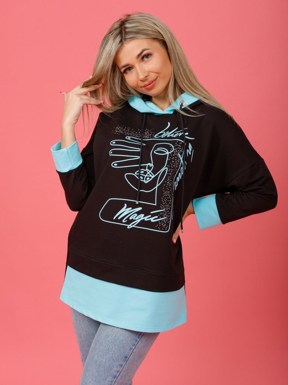 845 Туника "бирюза" SveTekst (Акция)