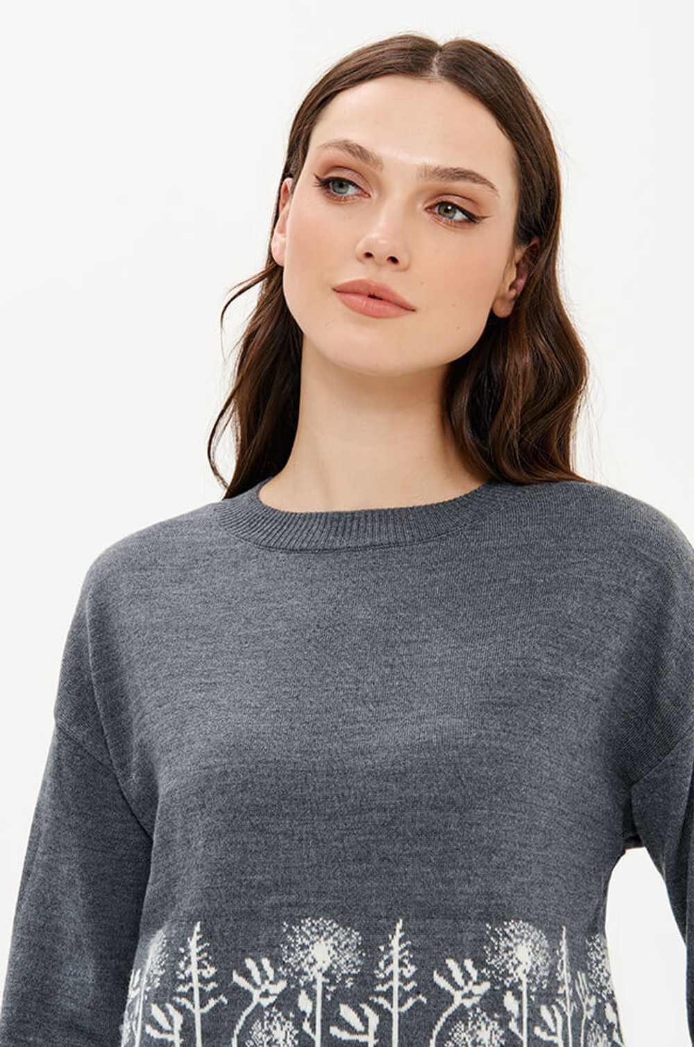 23396 Джемпер женский (серый)