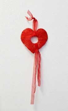 Декор из сизаля "Сердце"