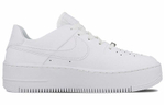 Кроссовки Nike Air Force 1 Sage Triple White (W) (Женская размерная сетка)