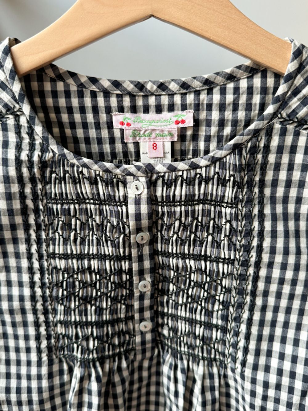 Хлопковая блузка Bonpoint , 128