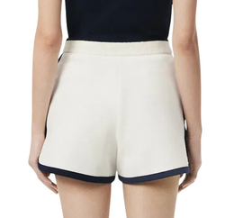 Женские теннисные шорты Lacoste Tennis Heritage Stretch Pique - white/navy blue